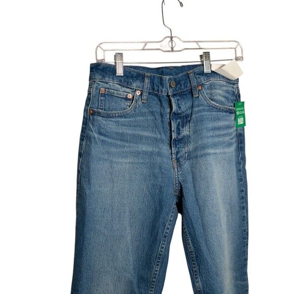 Gap Jeans Women's Petite 29 High Rise Cheeky Straight Denim Button Fly NWT - Picture 2 of 14
